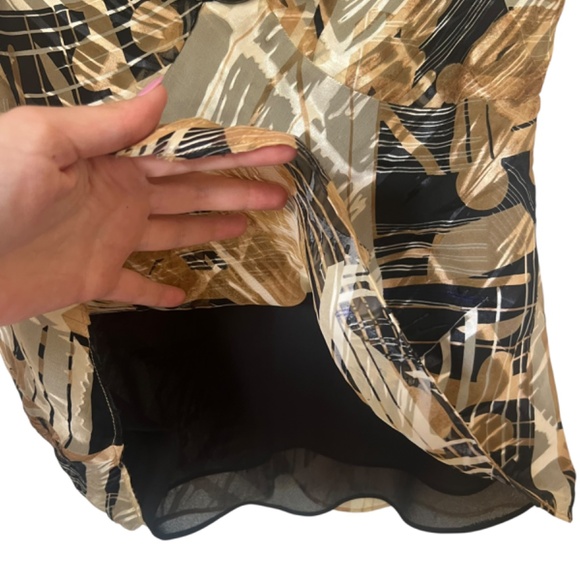 Y2K Silk-Blend Abstract Tank 2P - Picture 5 of 6